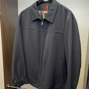 Men’s coat by Sanyo.  XXL. Stylish Dark blue